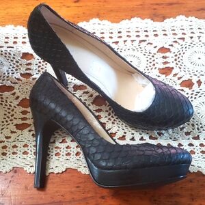 Calvin Klein Platform Stiletto Snake like design